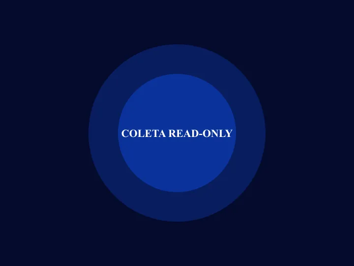 Coleta somente-leitura
